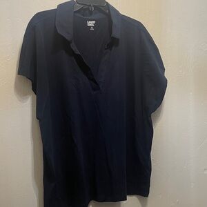 Lands' End Deep Blue Polo Shirt